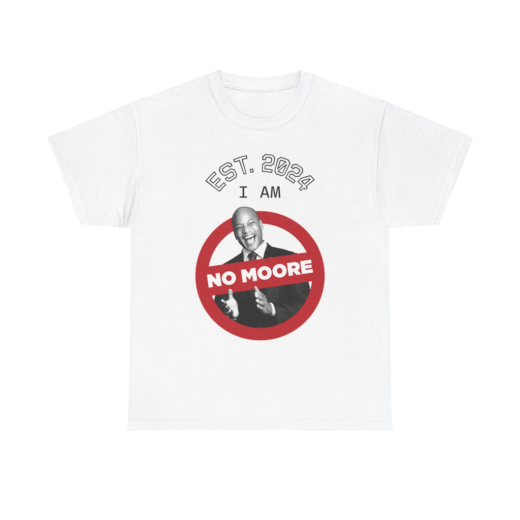 Graphic Tee — "I Am No Moore" Vintage-Style Protest Shirt